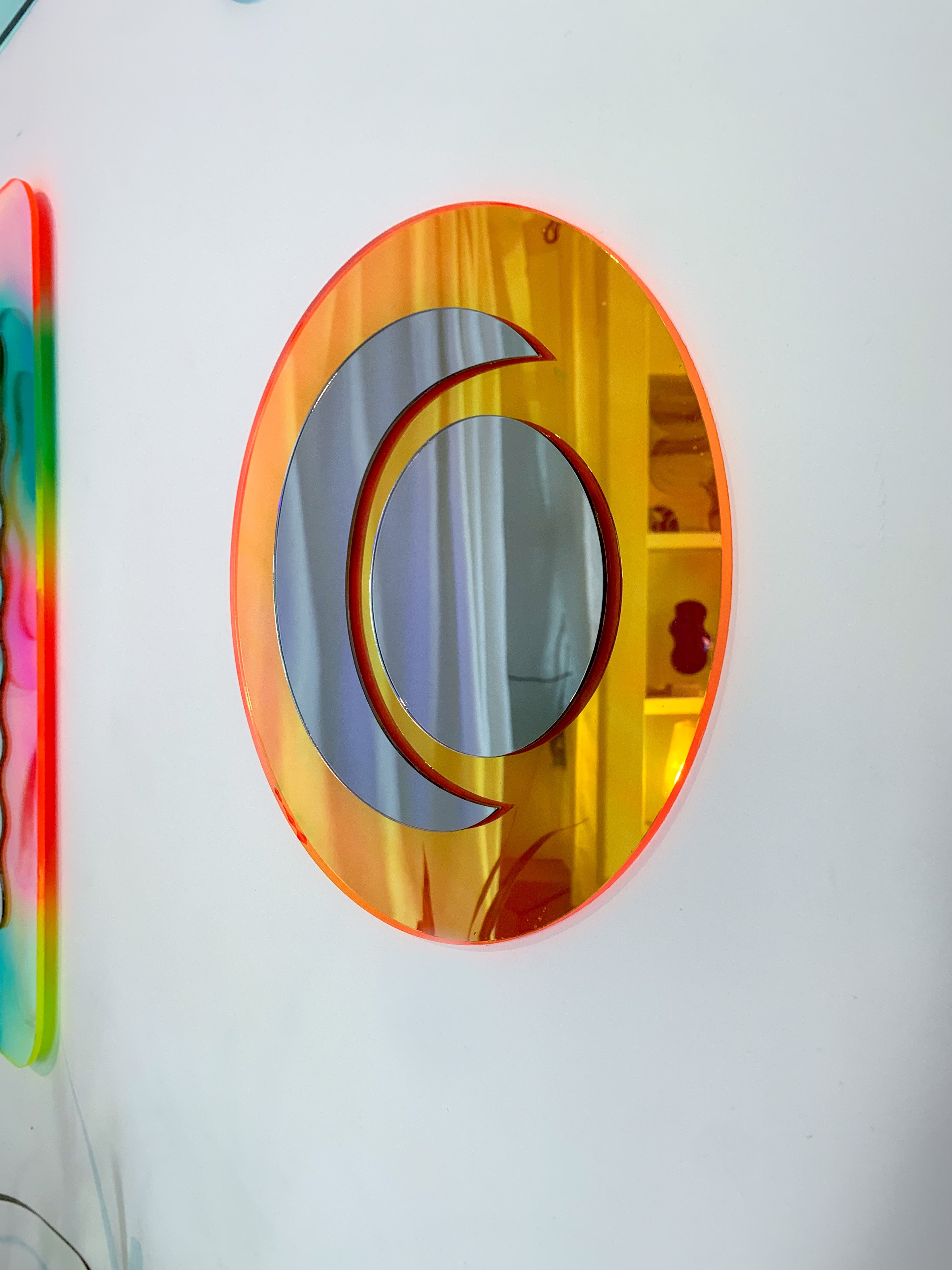 Moon Neon Reflector Wall Decor