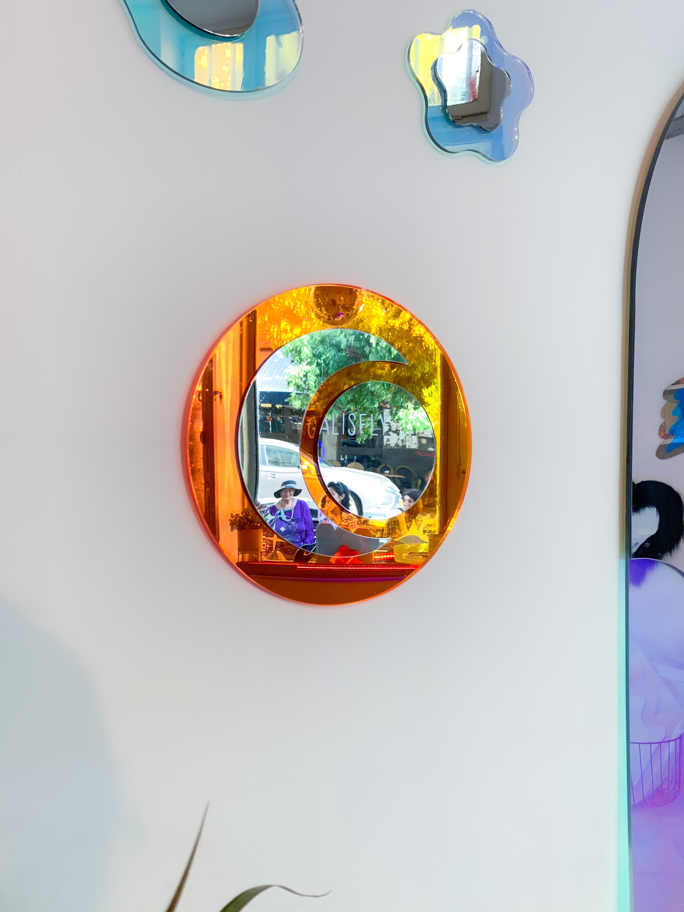 Moon Neon Reflector Wall Decor