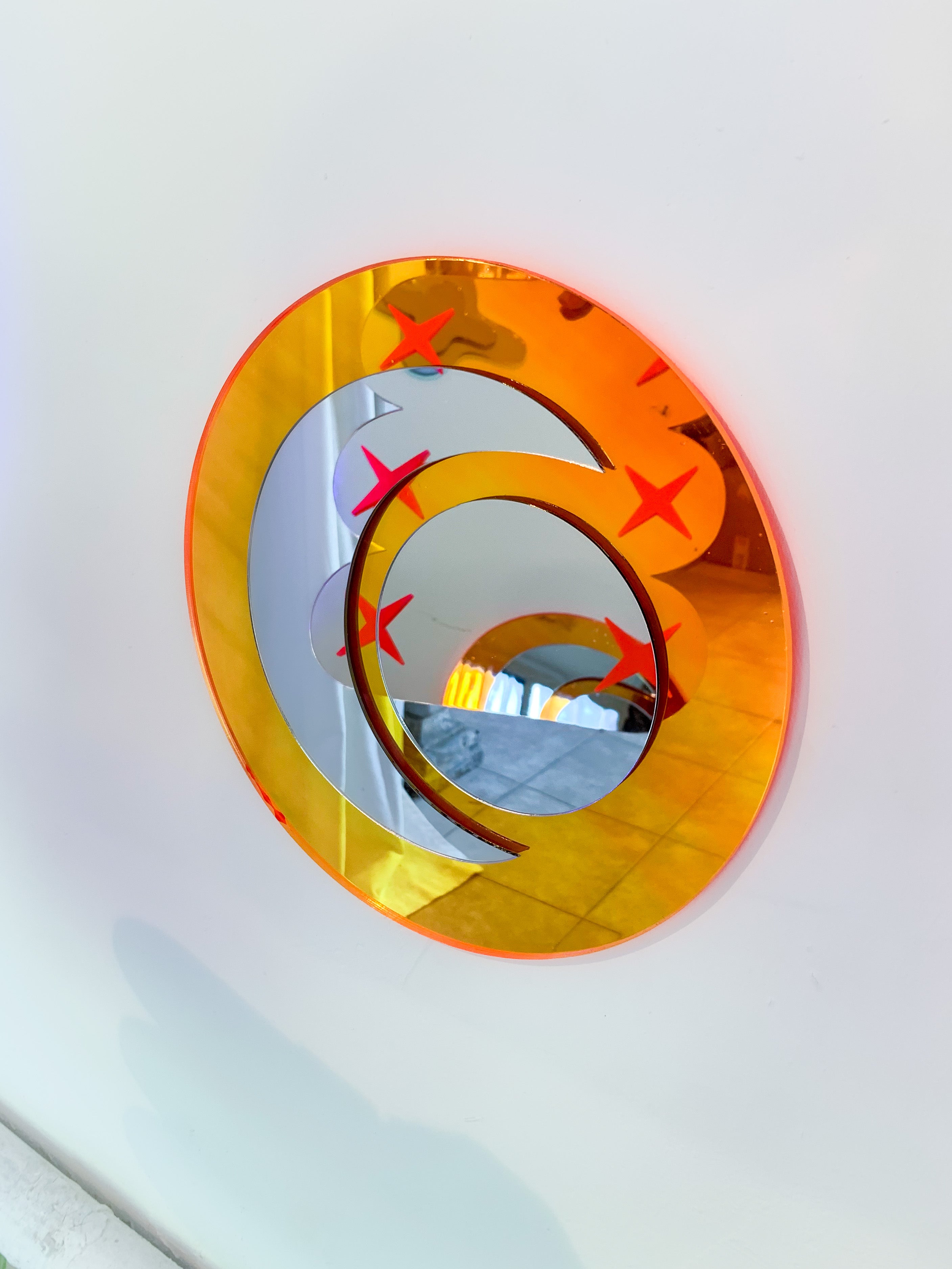 Moon Neon Reflector Wall Decor