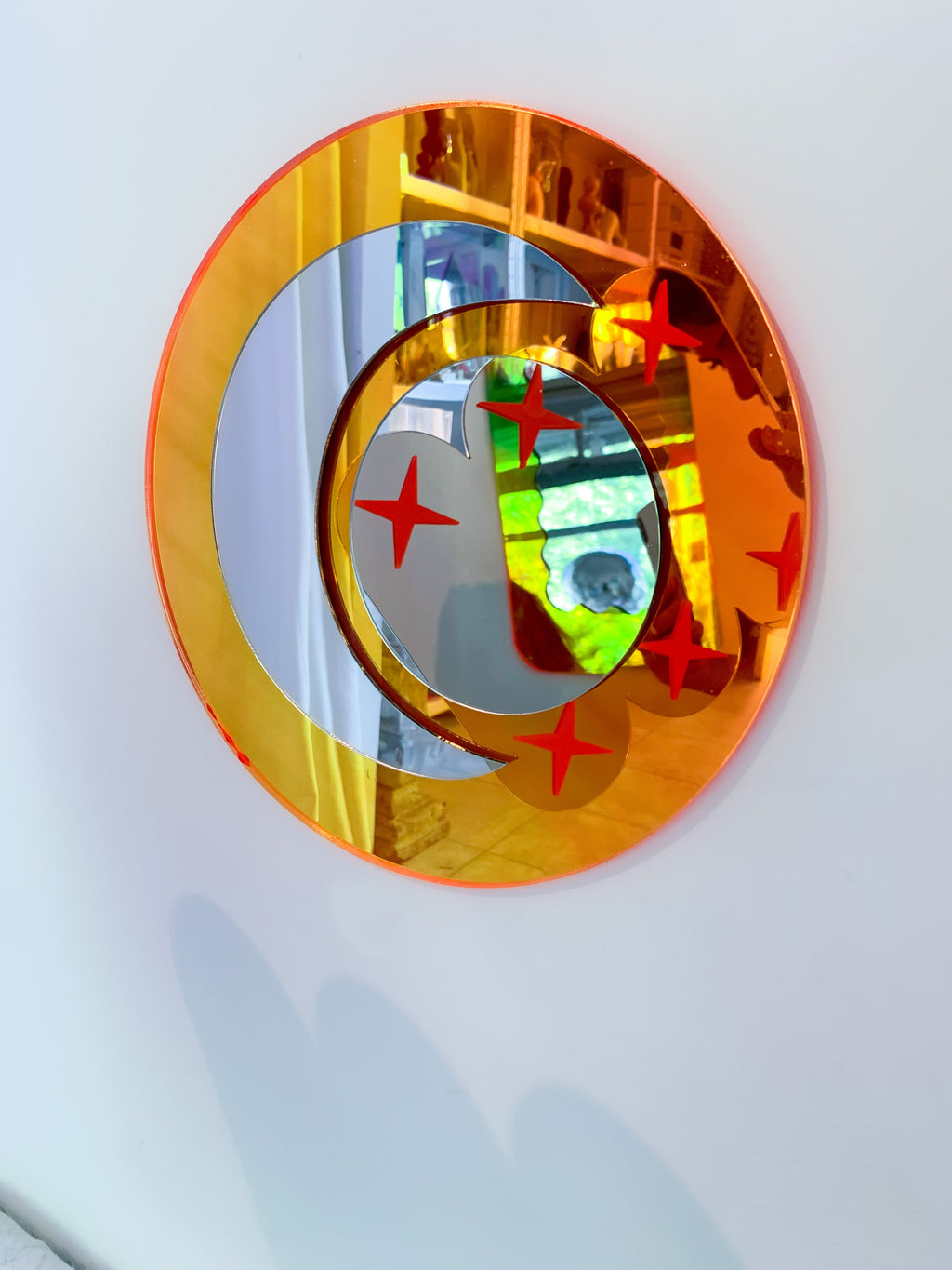 Moon Neon Reflector Wall Decor