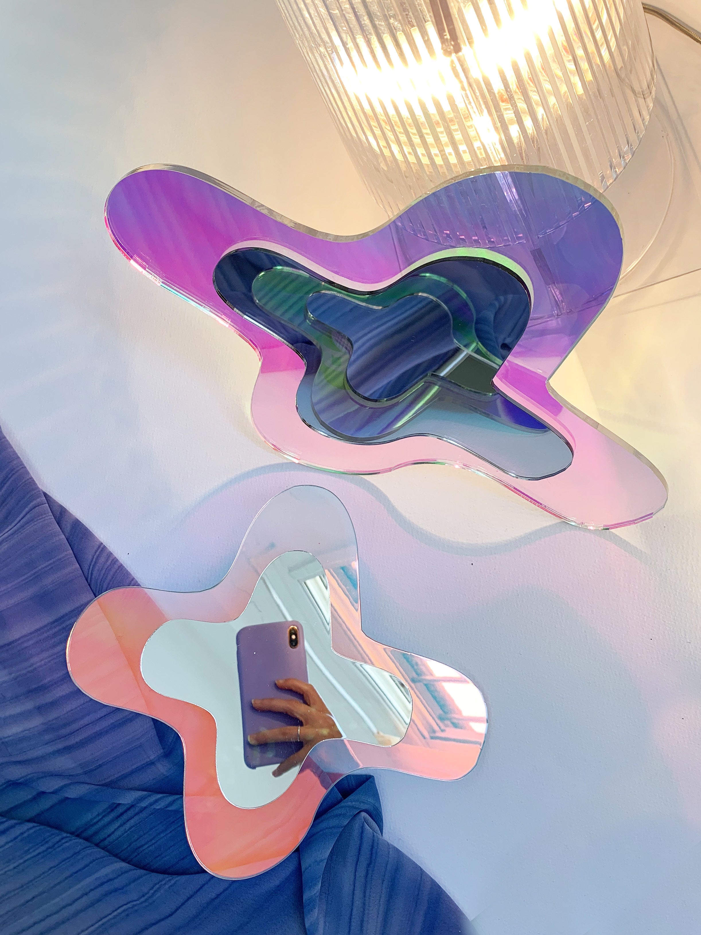 Cross Reflector Set Wall Decor