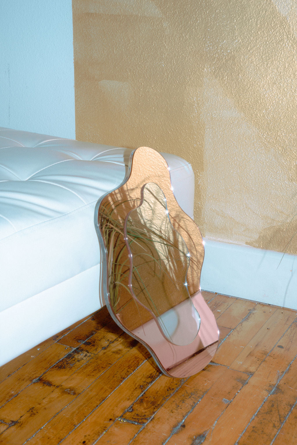 Rose Gold Wiggly Mirror 36x50 cm