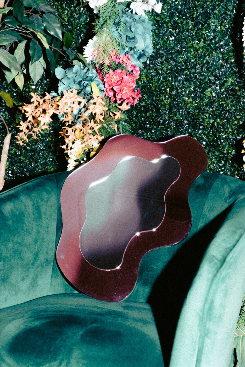 Rose Gold Wiggly Mirror 36x50 cm