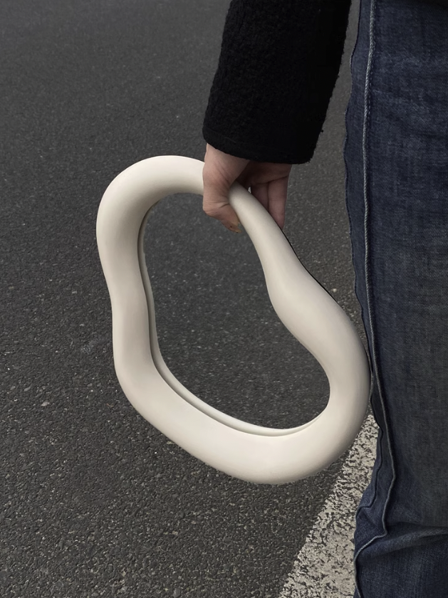 Isla Curved Dressing Table Mirror 29x22 cm