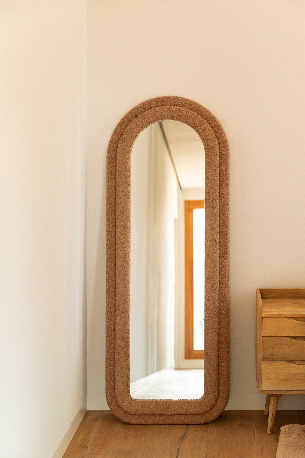 Sheepskin Wall Mirror 60x160 cm Ilai
