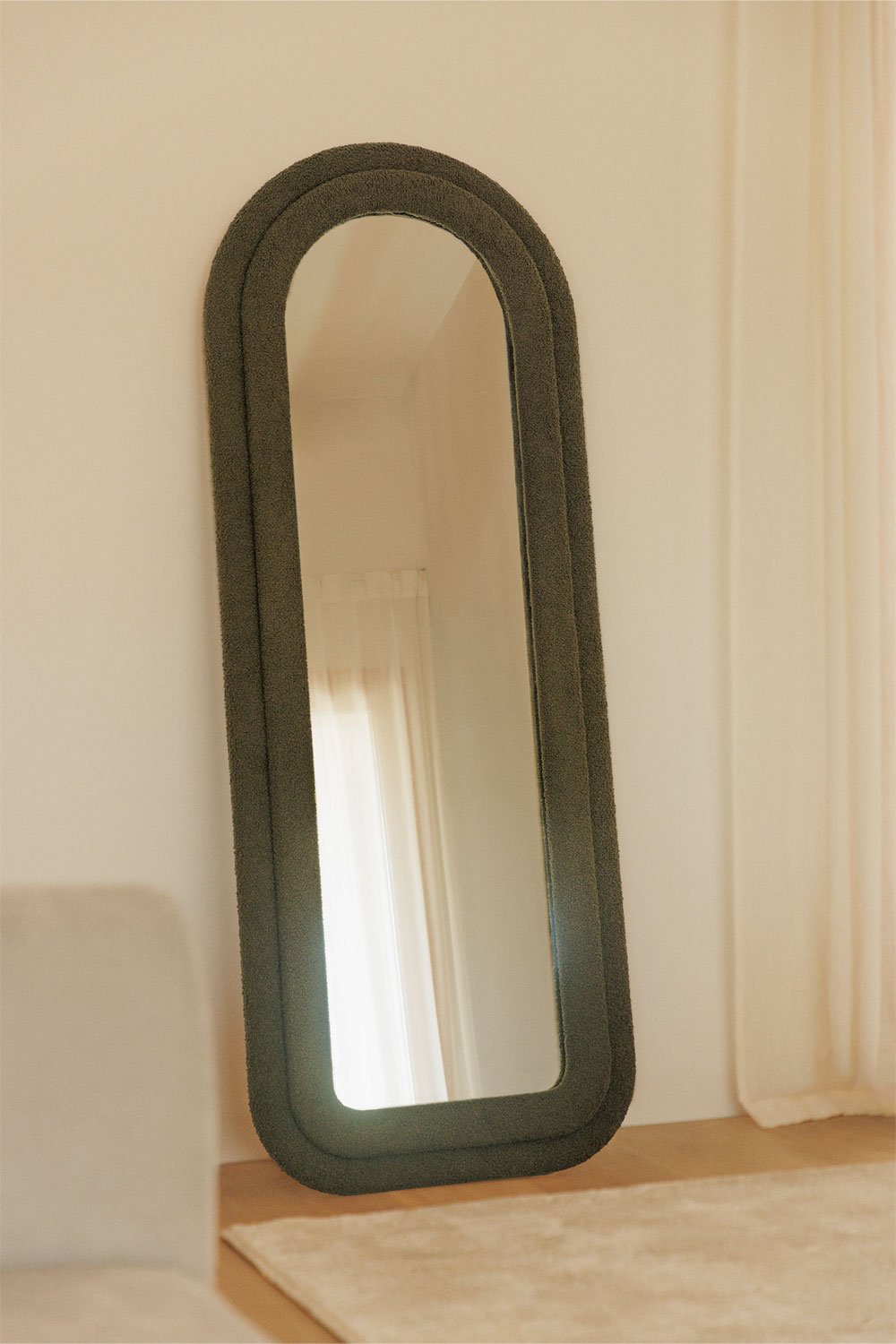 Sheepskin wall mirror 60x160 cm Ilai