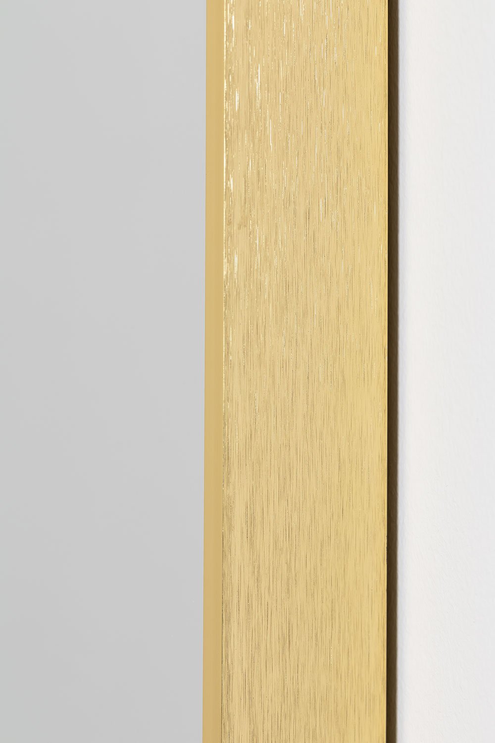 Oval Wall Mirror Metal Frame Elsie Gold