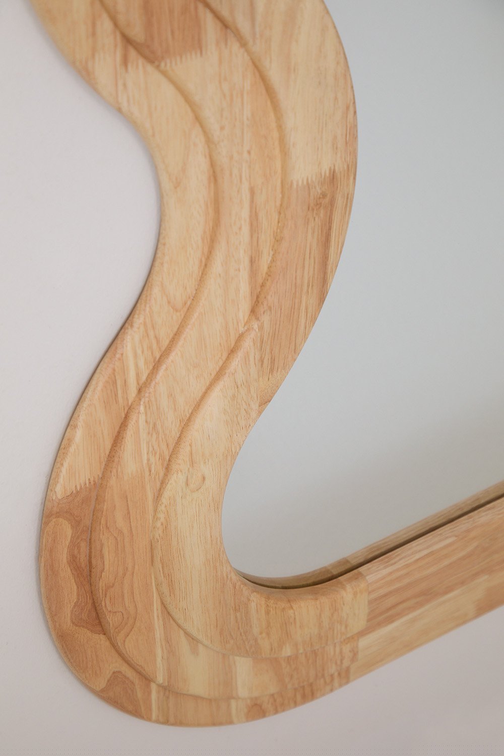 Mariela Velvet Wall Mirror 75x180 cm Papyrus