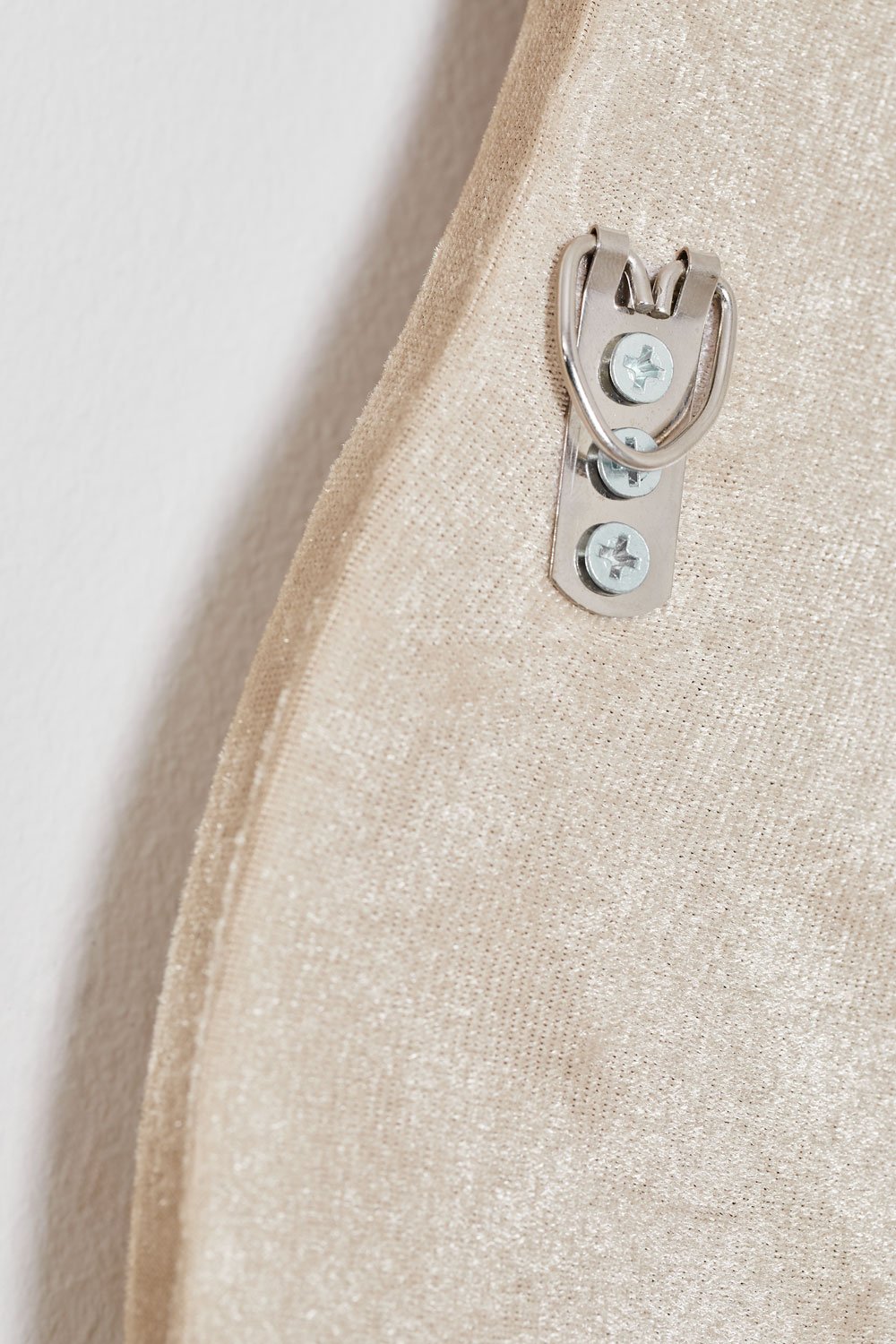 Mariela Velvet Wall Mirror 160x60 cm Beige