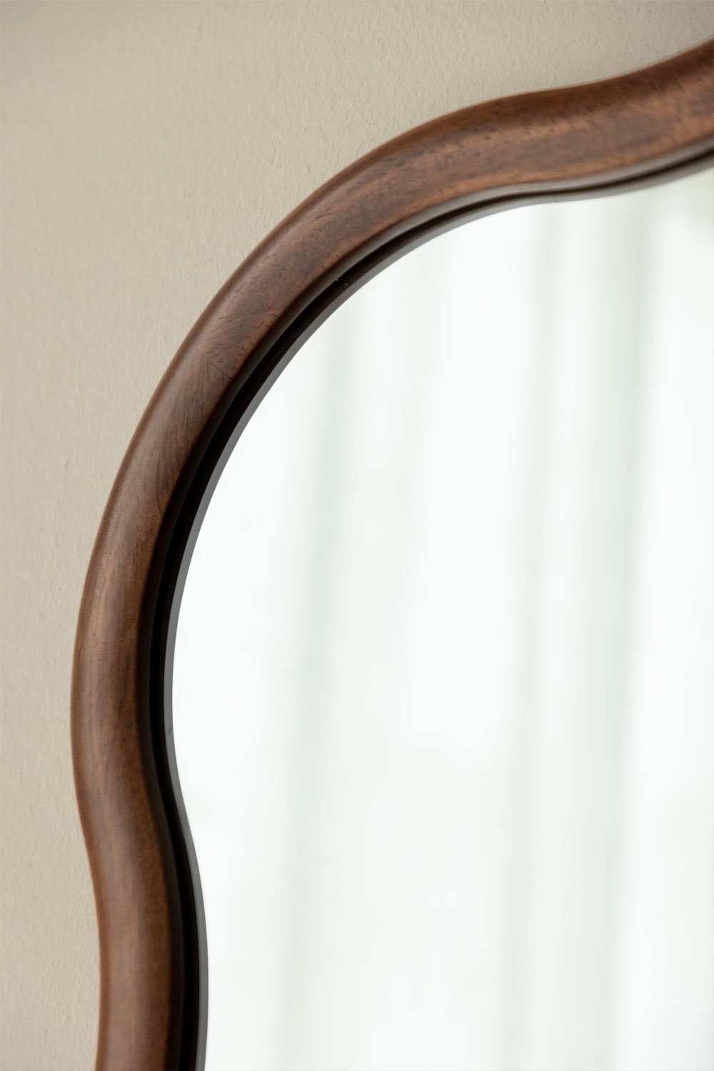 Aldreu Oak Wood Wall Mirror