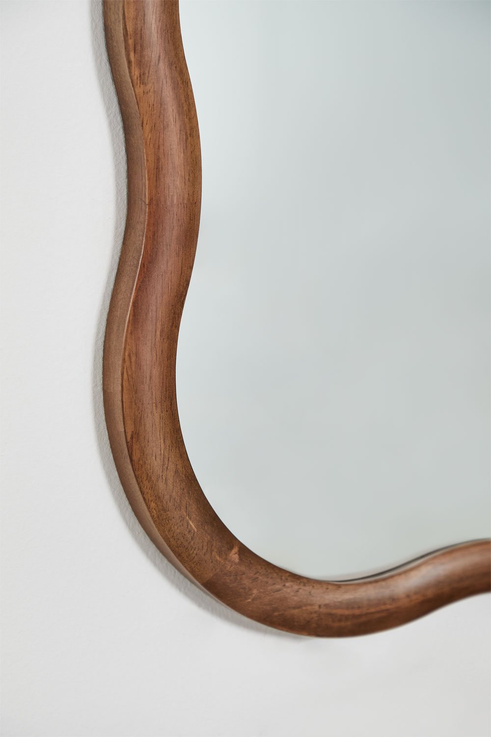 Aldreu Oak Wood Wall Mirror