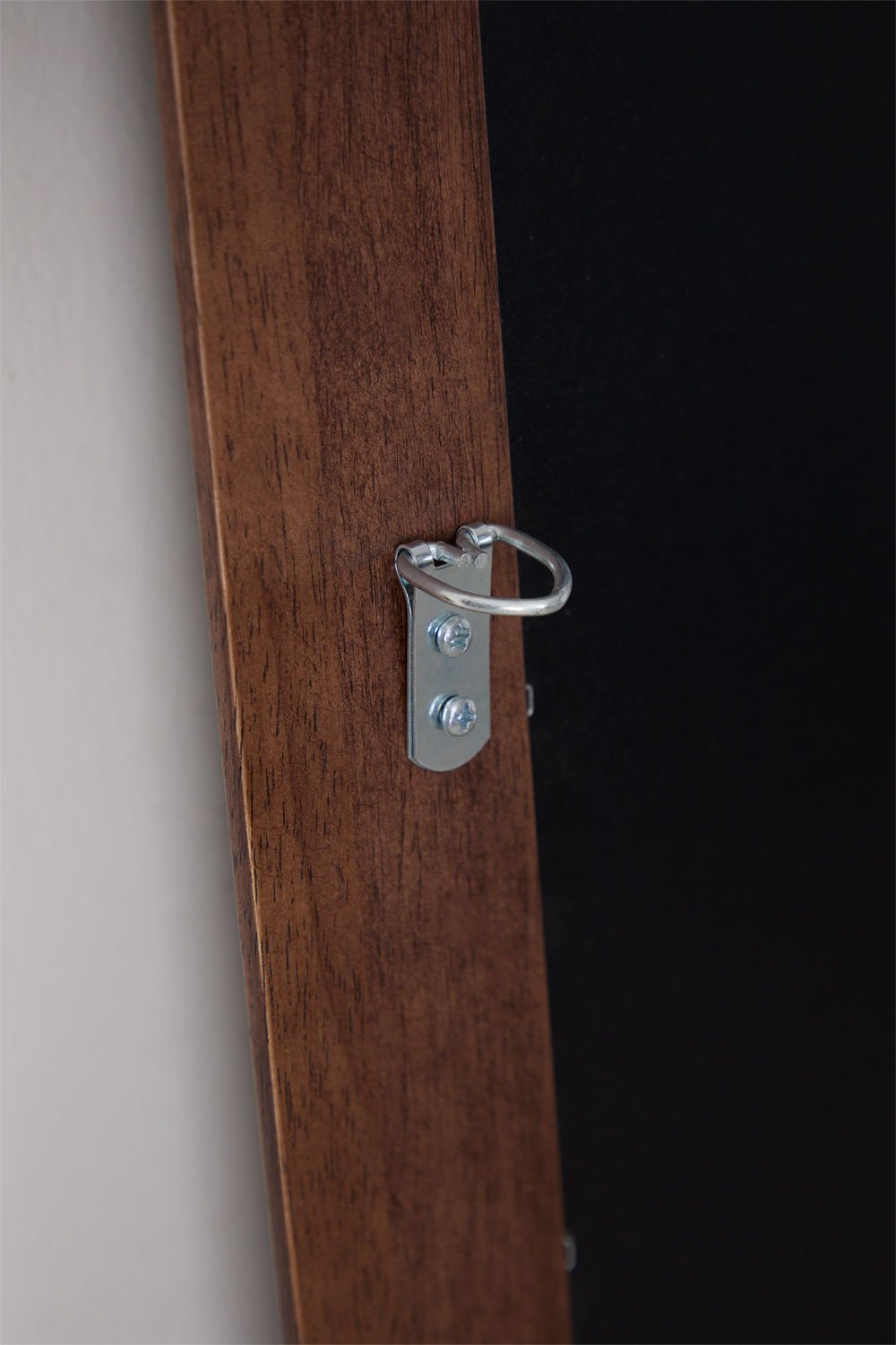 Oval Wall Mirror 50x165 cm Oak Wood Munar