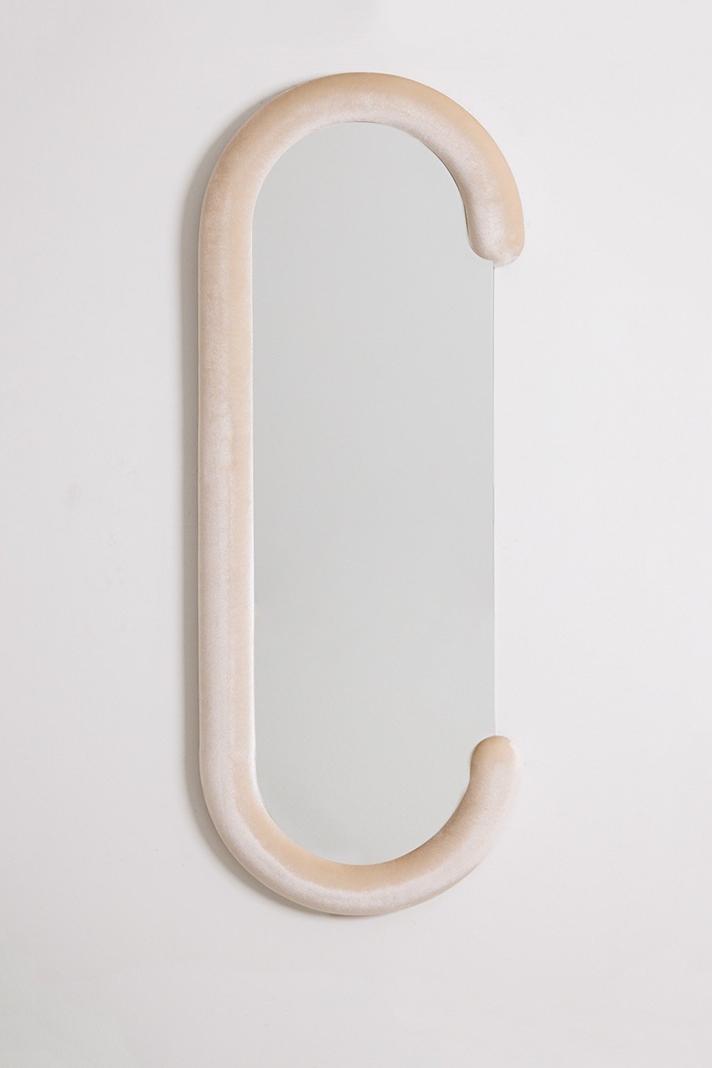 Jasnon Oval Velvet Wall Mirror 60x160 cm