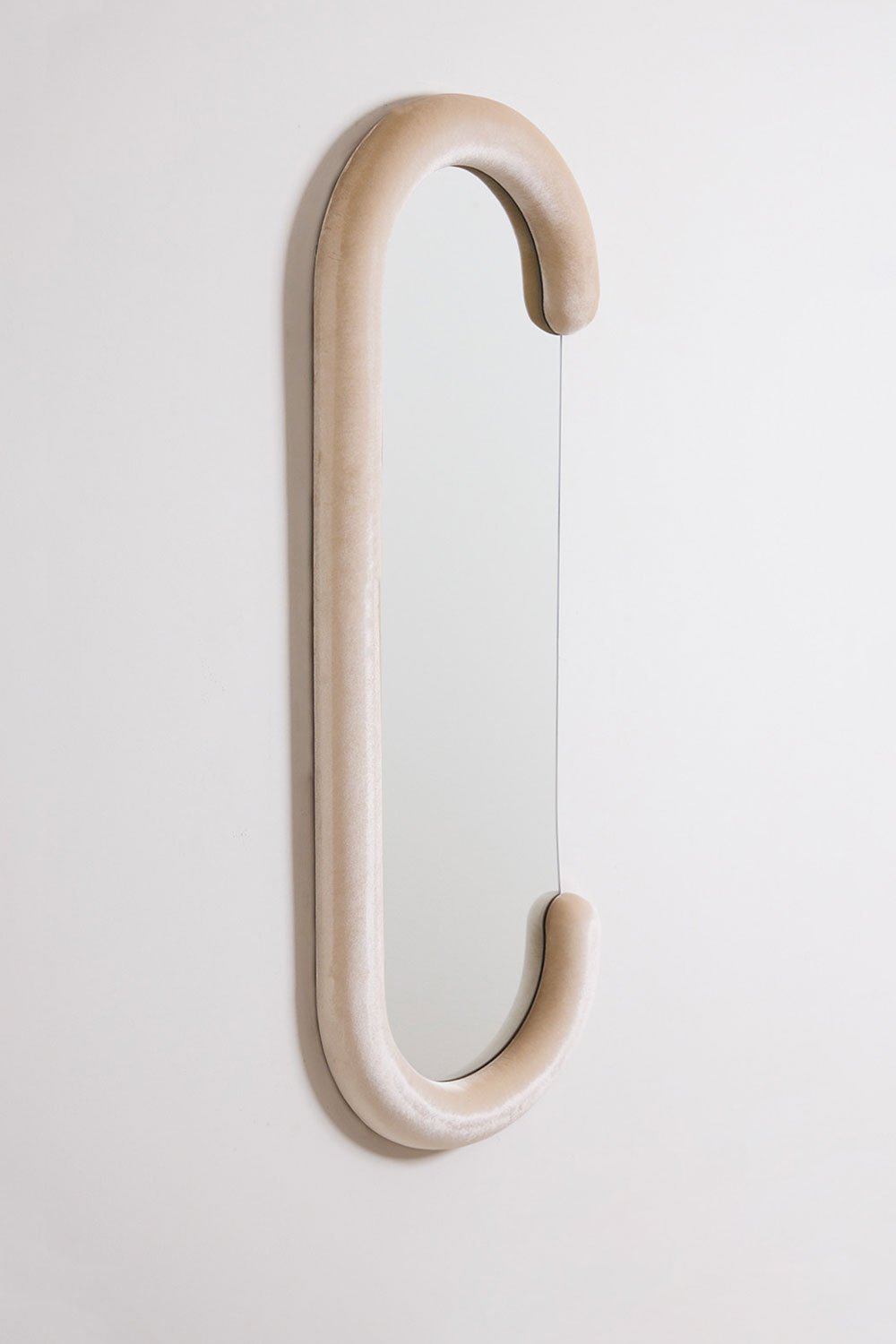 Jasnon Oval Velvet Wall Mirror 60x160 cm