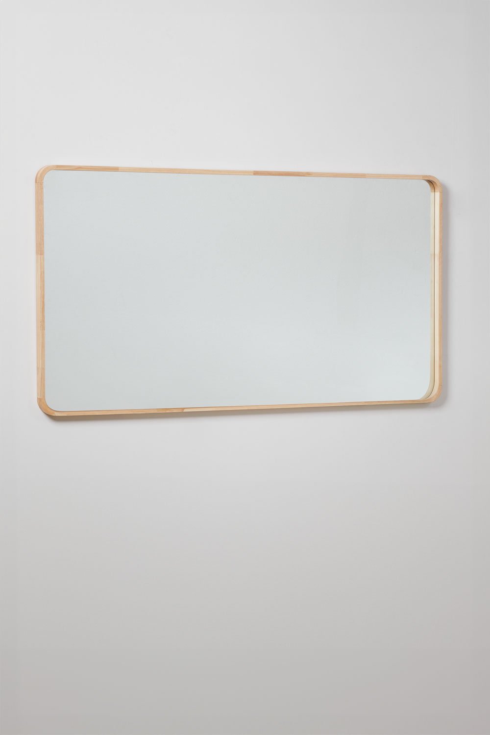 Rectangular Wall Mirror 90x170 cm Oak Wood Ornella