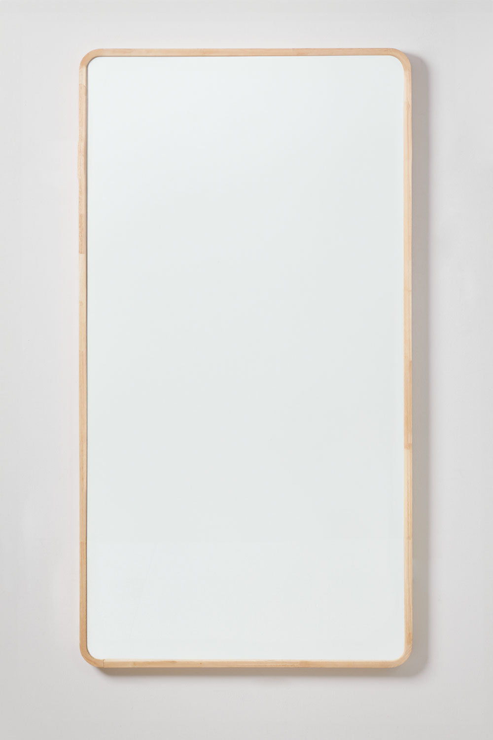 Rectangular Wall Mirror 90x170 cm Oak Wood Ornella