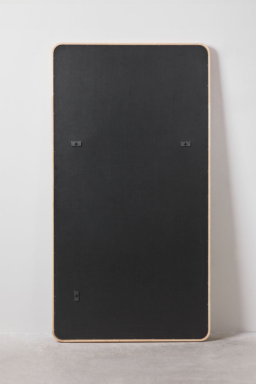 Rectangular Wall Mirror 90x170 cm Oak Wood Ornella