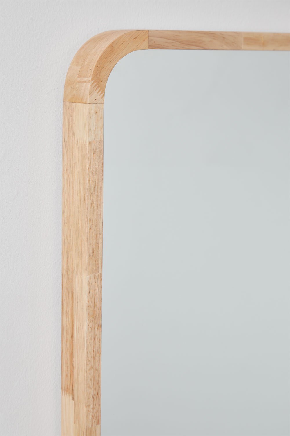 Rectangular Wall Mirror 90x170 cm Oak Wood Ornella