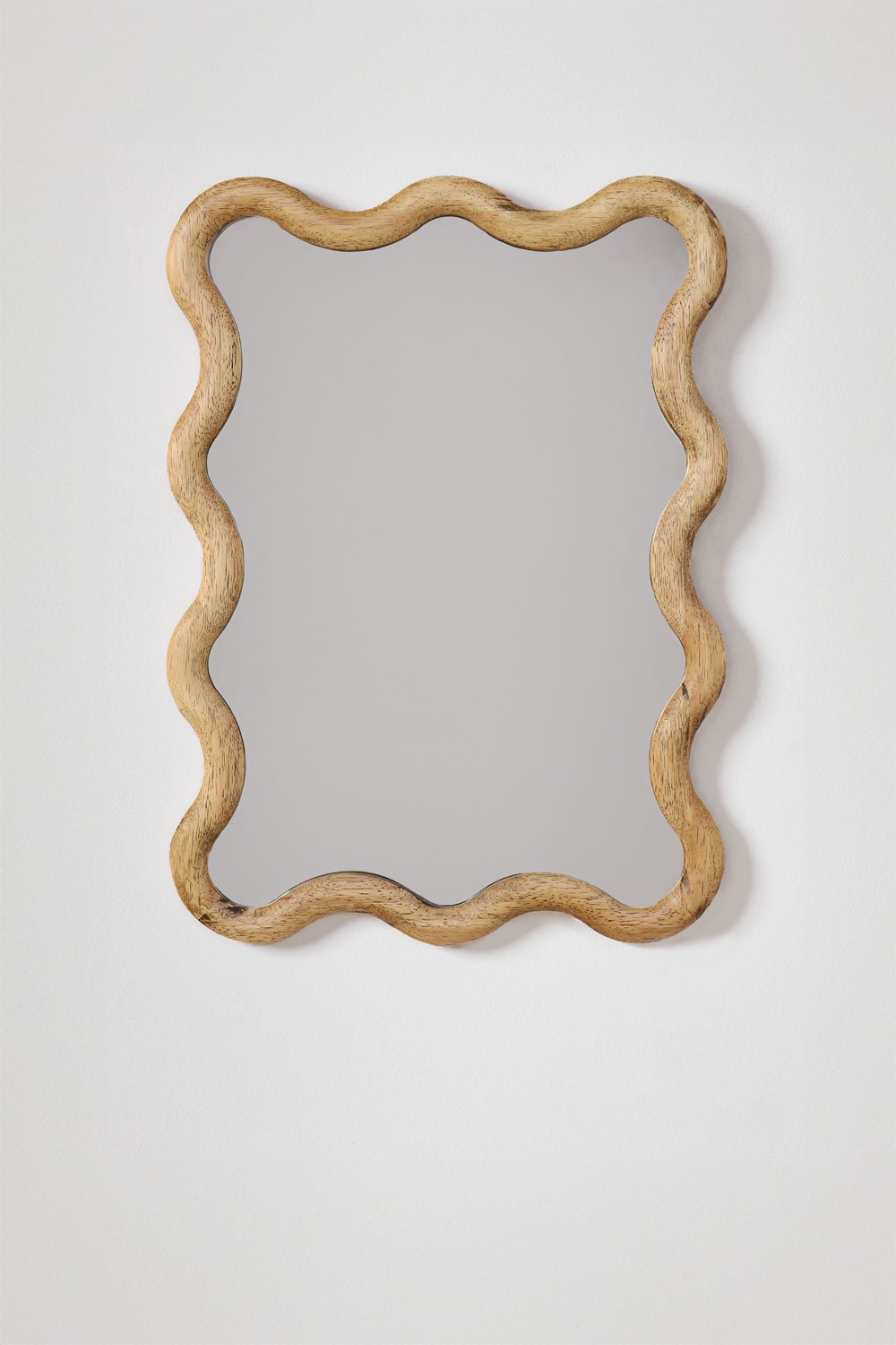 Rectangular Wall Mirror 55x40 cm Tilore Oak Wood
