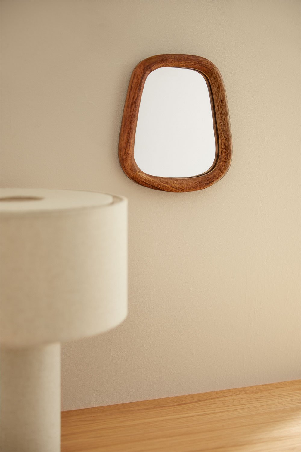 Rectangular Wall Mirror 19x22 cm Mango Wood Gabael Design