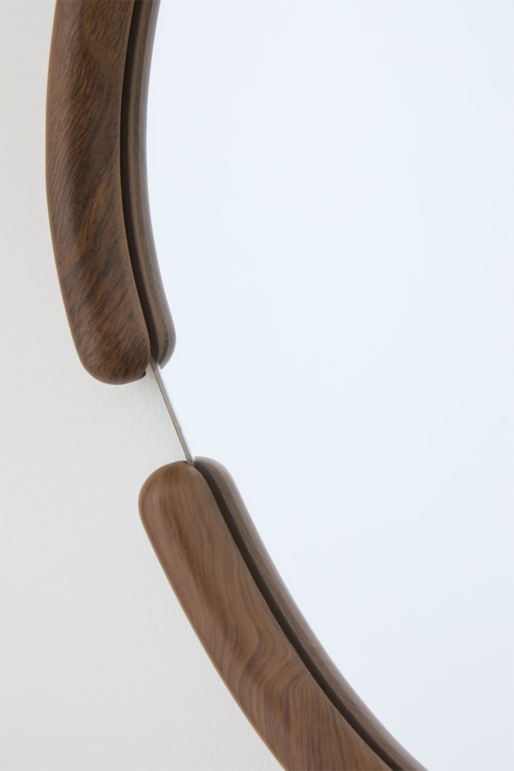 Set of 2 Oval Wall Mirrors Vixidel MDF