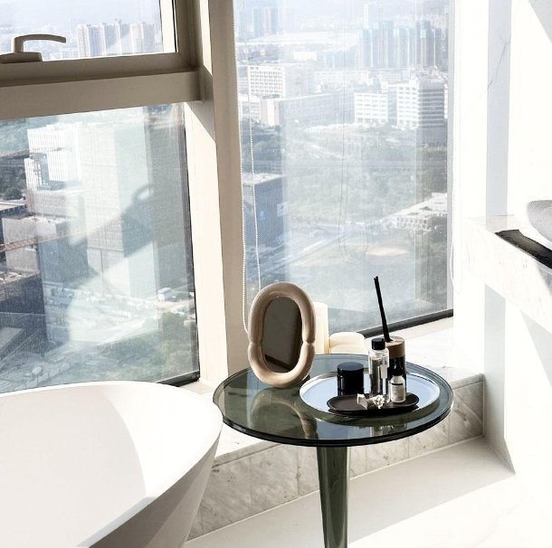 Oval Frame Vanity Mirror 14x22 cm Ceramic