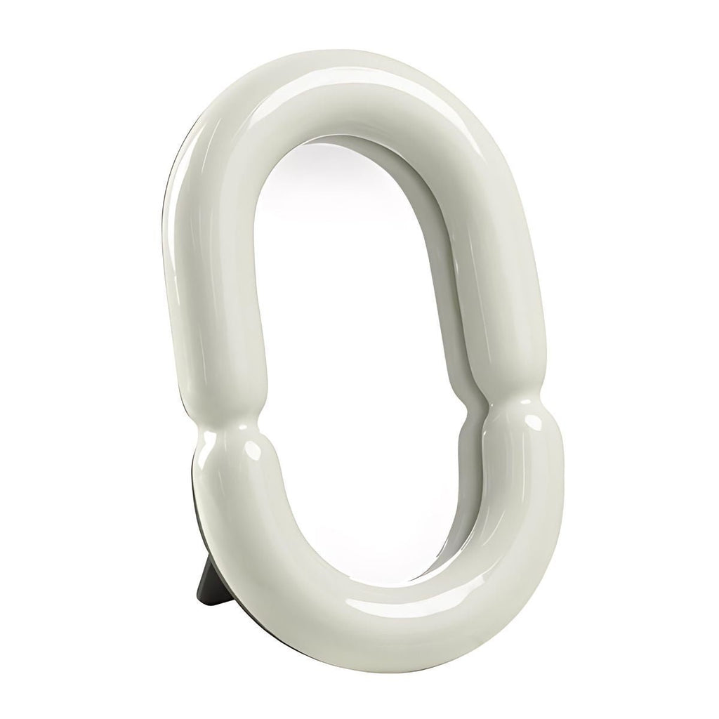 Oval Frame Vanity Mirror 14x22 cm Ceramic