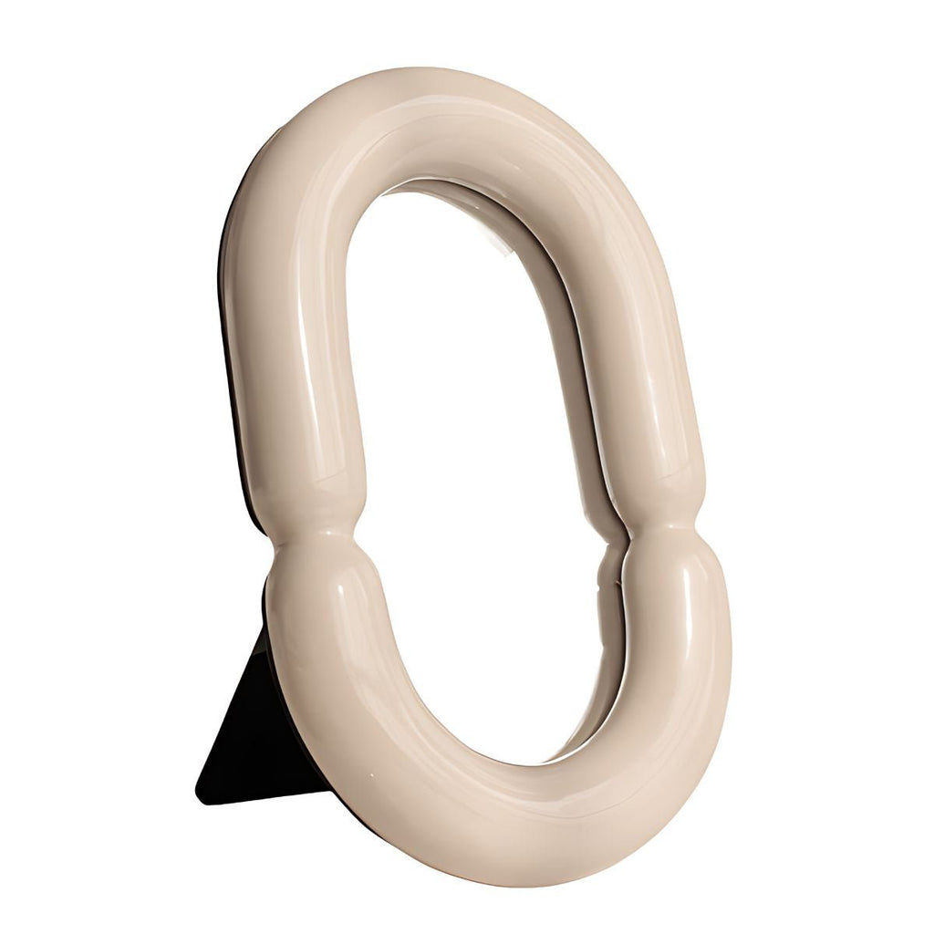 Oval Frame Vanity Mirror 14x22 cm Ceramic