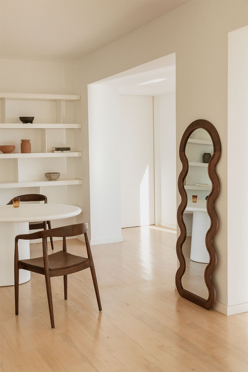 Wall Mirror 60x160 cm Landoi Pine Wood